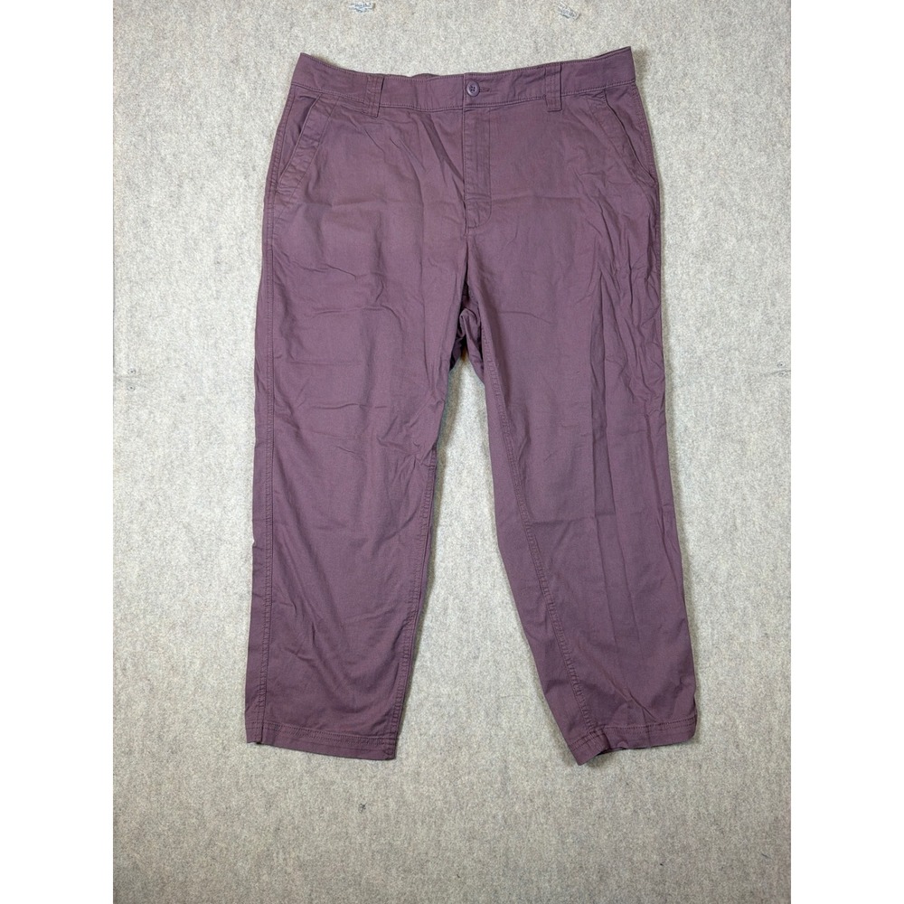 K316. Old Navy Womens OG Chino High Rise Pants Mauve Straight Leg Size XL
